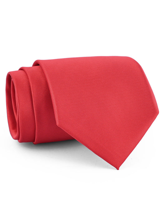 Men Red Satin Necktie